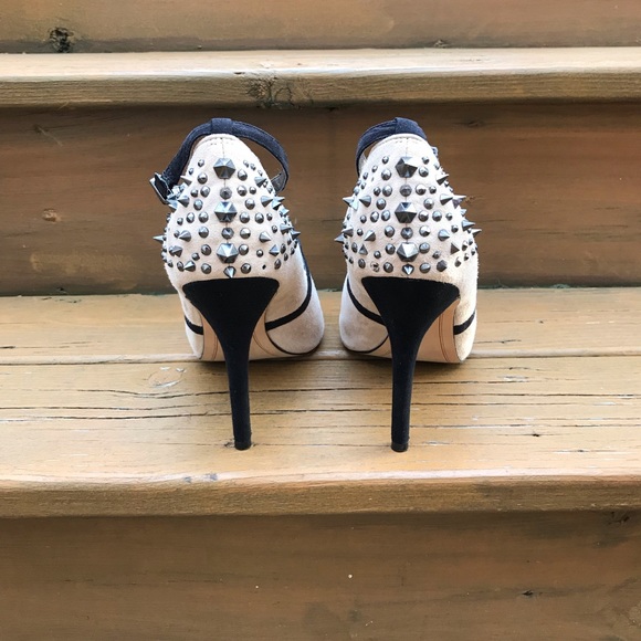 Sam Edelman Adrienne Spiked Suede Heels 9.5 - Picture 4 of 6